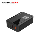 GADGET MAX GC05 65W SUPER REVO 4PORT TURBO FAST CHARGER (2USB & 2TYPE C / CABLE TYPE)
