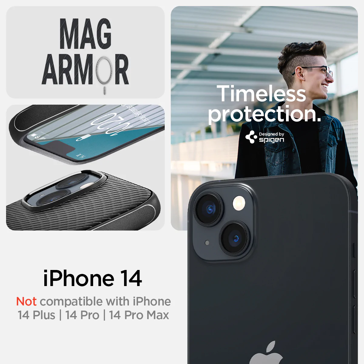 SPIGEN IPhone 14 6.1 INCHES MAG ARMOR SERIES PHONE CASE FOR IPH 14 6.1 INCHES (MagFit)