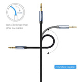 UGREEN AV112 Audio Cable 3.5mm to 3.5mm 90 Degree 3.5mm Speaker Line Aux Cable for Huawei P20 Pro, Samsung S10, iPhone 6 Samsung galaxy s8 Car Headphone Xiaomi Redmi 4x Audio Jack