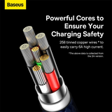 BASEUS GLIMMER SERIES FAST CHARGING DATA CABLE USB TO TYPE-C (100W) (2M), 100W Cable, USB to Type-C Cable