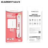 GADGET MAX GC02 MICRO 2.4A SINGLE USB PORT SPEEDY CHARGER SET FOR MICRO (1USB)(2.4A)(1M), Micro Charger Set