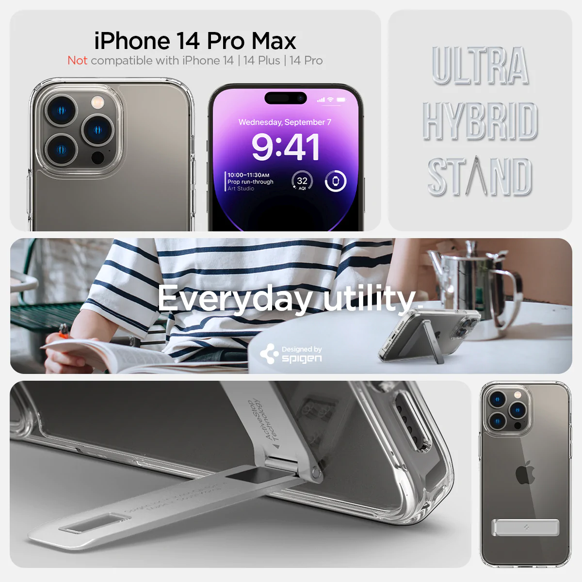 Buy Spigen Clear Case Apple iPhone 14 Pro Max Ultra Hybrid TPU