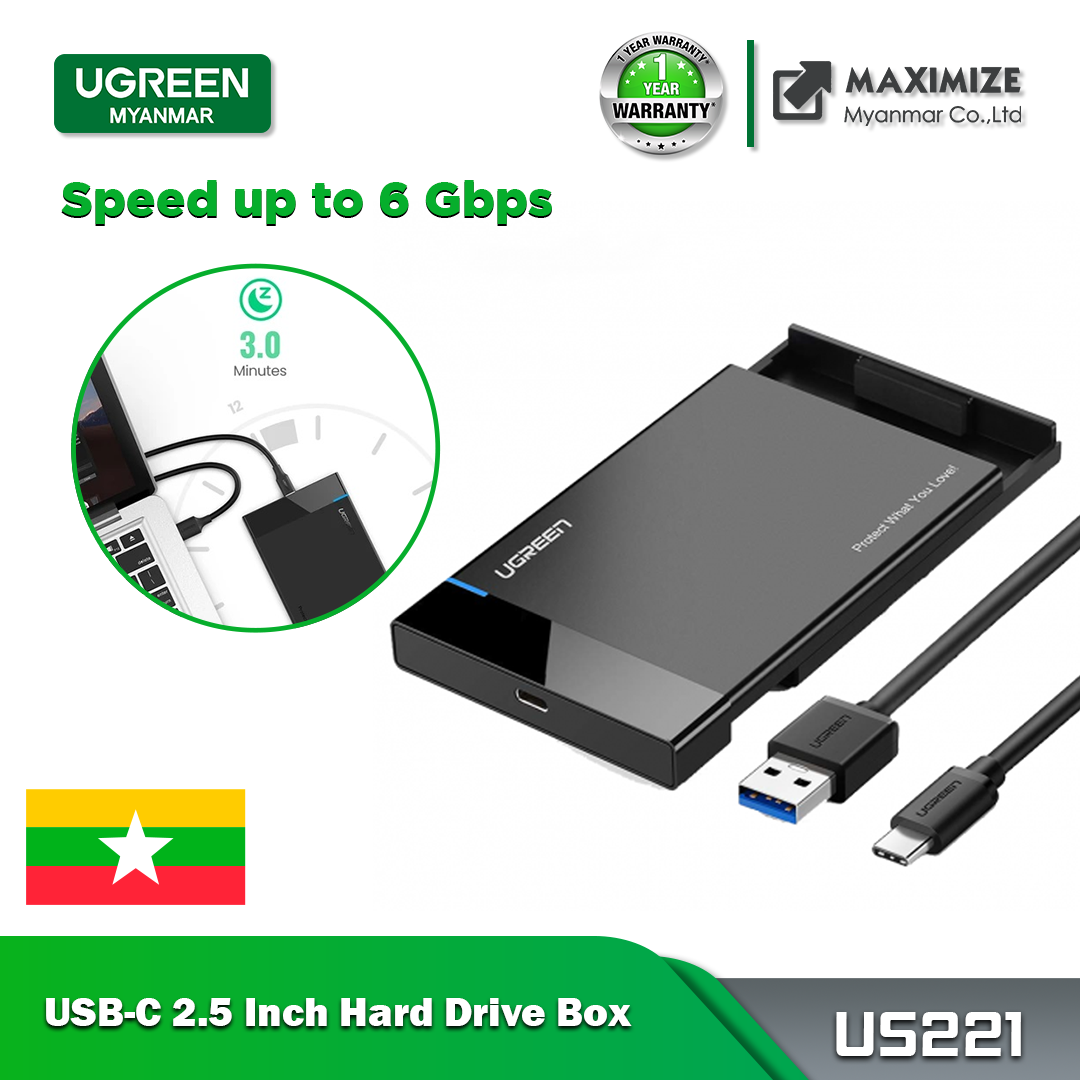 Adaptateur usb-c 3.1 vers sata 2,5 pouces HDD SSD driver 10To supporte UASP  – UGREEN – Zone Affaire
