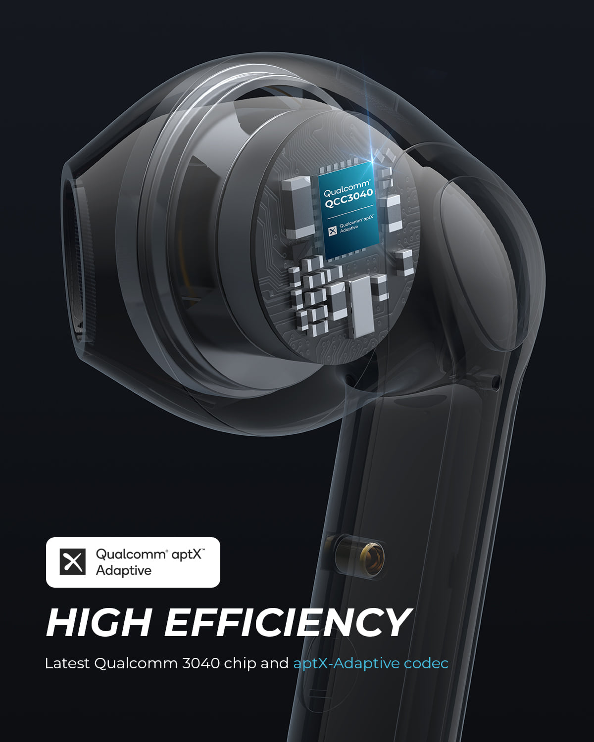  SoundPEATS TrueAir2 Wireless Earbuds Bluetooth V5.2 Headphones  Wireless Earphones with Qualcomm QCC3040, TrueWireless Mirroring, 4-Mic  Tech and CVC 8.0 Noise Cancellation, aptX Codec, Total 25 Hours :  Electronics