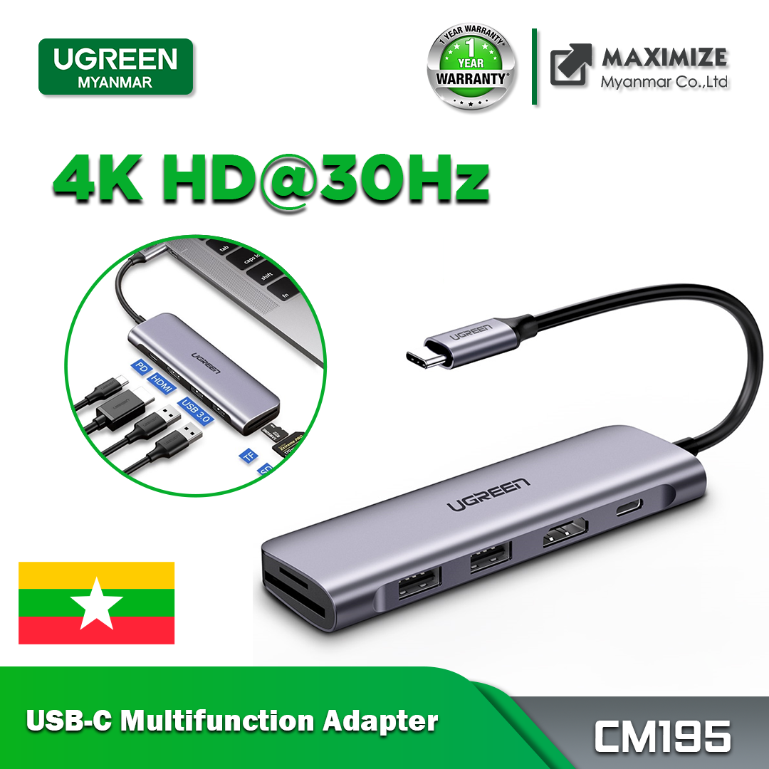 Adapter HUB UGREEN CM473 USB-C to2x USB-A, 2x USB-C