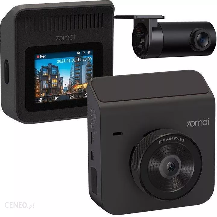  70mai Dash Cam A400, Gray, Front and Rear 2K QHD, 2 LCD, Built  in WiFi, Parking Monitor, 145° Wide-Angle FOV, WDR Night Vision,  iOS/Android Mobile App : Electronics
